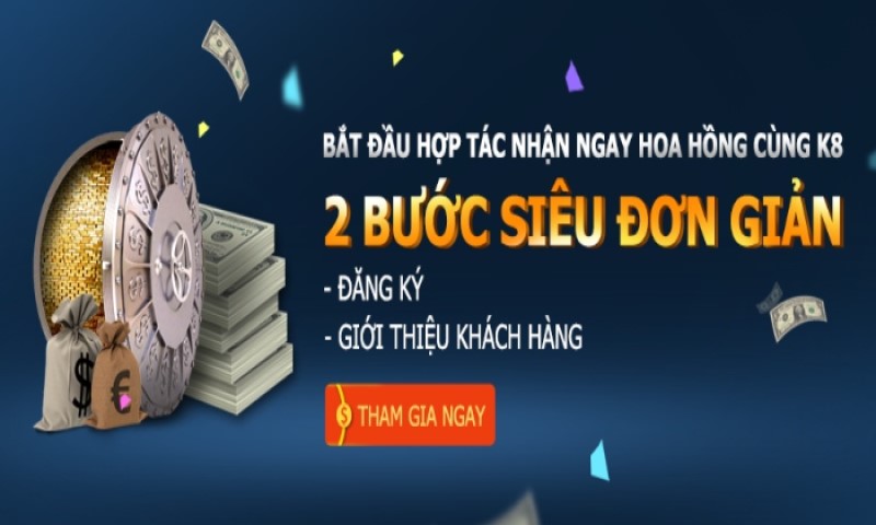 Làm đại lý của nhà cái cá cược hàng đầu thị trường k8
